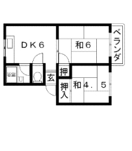 ガーデンハイツ安井間取り