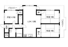 グランドハイツ東神足間取り