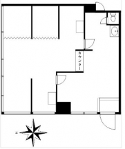 若竹ビルNo.3区画間取り