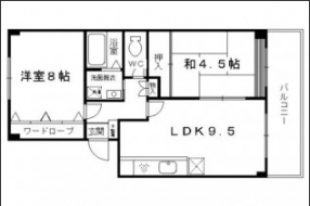 アーネストハイツ三宅間取り