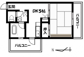 坪内マンションIDK間取り